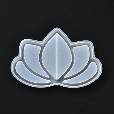 DIY Lotus Jewelry Tray Making Silicone Molds DIY-G051-A03-1