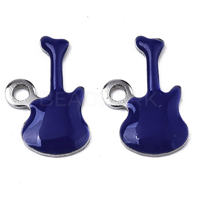 201 Stainless Steel Enamel Charms STAS-N088-15B-1