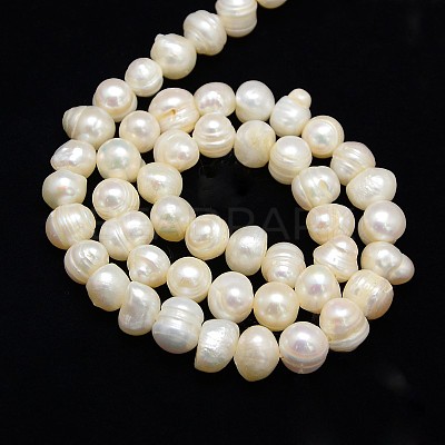 Natural Cultured Freshwater Pearl Beads Strands PEAR-L001-A-14-1