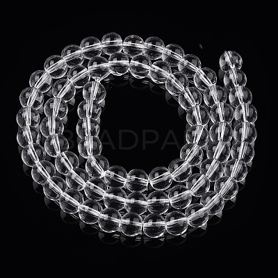 Transparent Glass Beads Strands GLAA-T032-T6mm-13-1