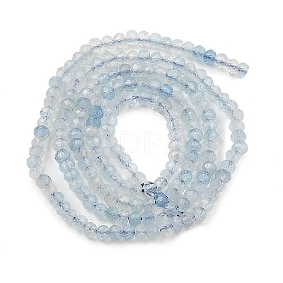 Natural Aquamarine Beads Strands G-K376-B04-01-1