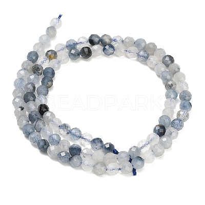 Natura Blue Rutilated Quartz Beads Strands GG-CBA3921-A05-4mm-1