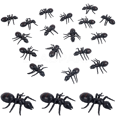 30pc PVC Simulation Ant Toy Model AJEW-CP0006-18-1