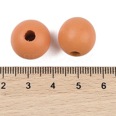 Wood European Beads WOOD-M014-01L-1