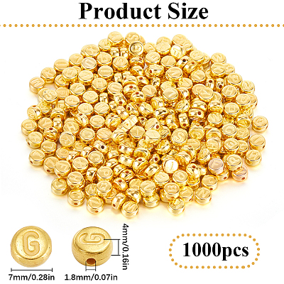 1000Pcs CCB Plastic Beads CCB-SP0001-02-1