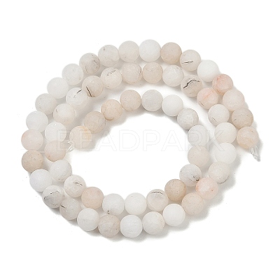 Natural Rutilated Quartz Beads Strands G-T106-326-1
