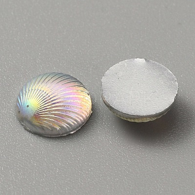 Opaque Resin Cabochons LS-CRES-WH0010-044A-1