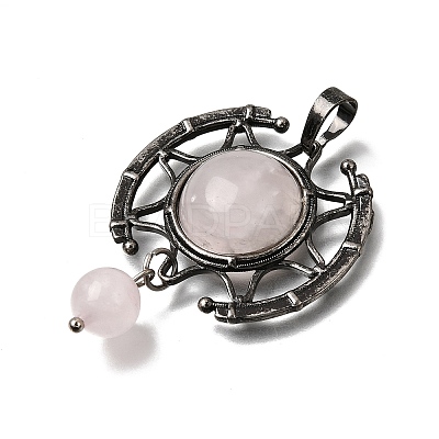 Natural Rose Quartz Pendants GG-CBA7610-03AS-06-1
