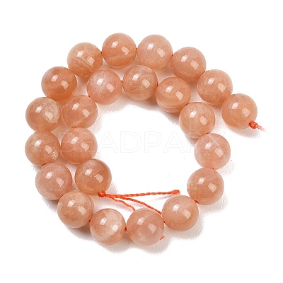 Natural Sunstone Beads Strands G-G342-A03-9mm-1