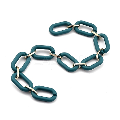 Handmade Acrylic Cable Chains AJEW-JB00713-01-1