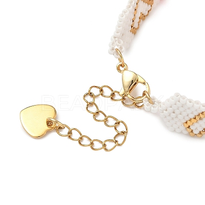 Glass Seed Beaded Bracelets for Women BJEW-MZ00213-1