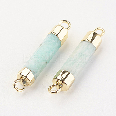 Natural Gemstone Links connectors G-F527-11B-1