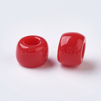 Resin Large Hole Beads X-RESI-WH0002-06E-1