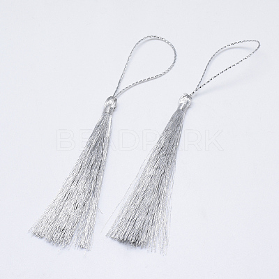 Nylon Tassel Big Pendant Decorations X-OCOR-T007-02-1