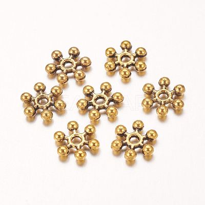 Zinc Alloy Beads Spacers PALLOY-Q062-AG-1