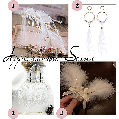 2M Fashion Ostrich Feather Trimming DIY-GF0009-45A-02-1