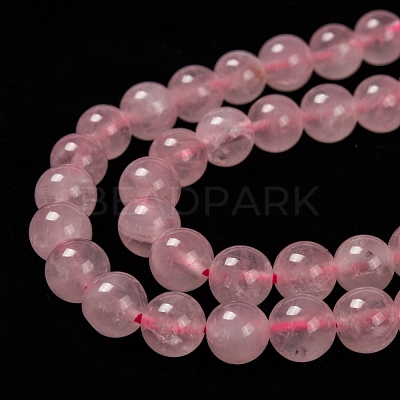Natural  Rose Quartz Beads Strands X-G-L104-8mm-01-1