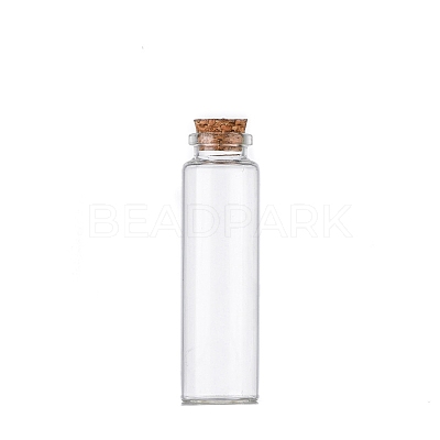 Glass Empty Wishing Bottle PW-WG17389-08-1