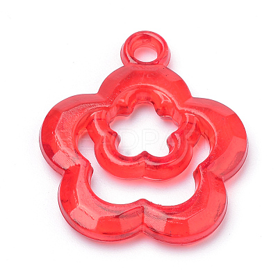 Transparent Acrylic Pendants X-TACR-S144-54-1