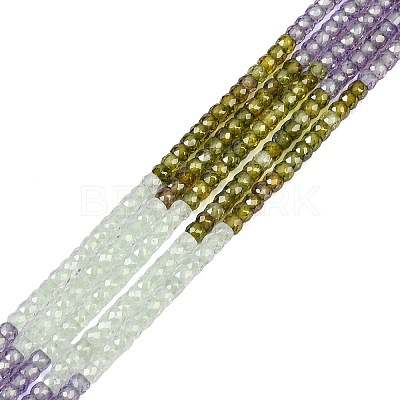 Cubic Zirconia Beads Strands ZIRC-P125-2x3mm-21-1