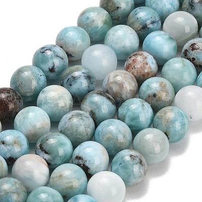 Natural Larimar Beads Strands GG-D001-A01-1
