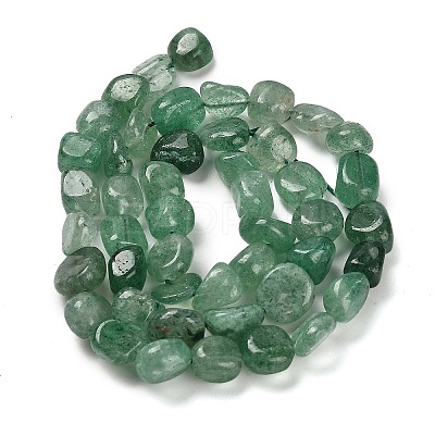 Natural Green Strawberry Quartz Beads Strands G-P497-01E-23-1