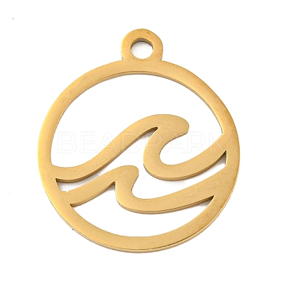 Ion Plating(IP) 304 Stainless Steel Pendants STAS-B056-26G-01-1