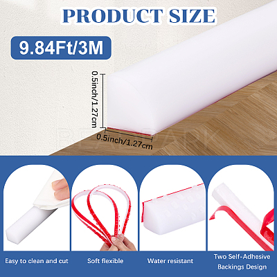 TPE Collapsible Shower Threshold Water Dam AJEW-WH20070-004C-01-1
