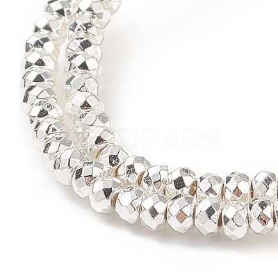 Electroplate Non-magnetic Synthetic Hematite Beads Strands G-L485-06A-S-1