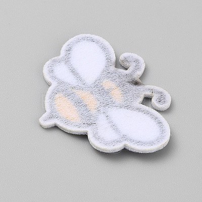 Polyester Embroider Thread Iron on Sew On Patches PATC-WH0023-03-1