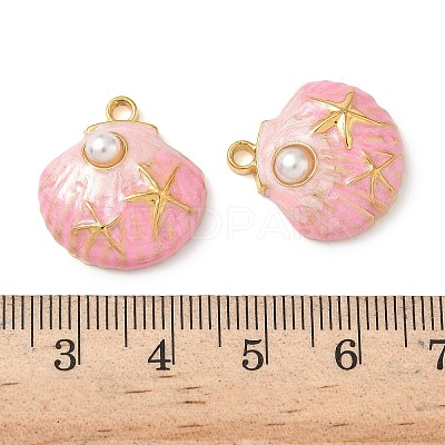 304 Stainless Steel Enamel Pendants STAS-L026-02G-03-1