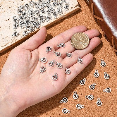 100Pcs Tibetan Style Alloy Charms FIND-YW0008-81-1