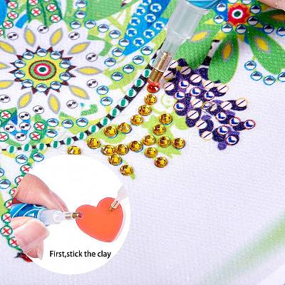 40Pcs 2 Colors Heart Silicone Glue Clay DIY-SZ0003-44-1