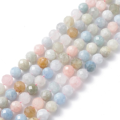 Natural Morganite Beads Strands X-G-S345-10mm-012-1