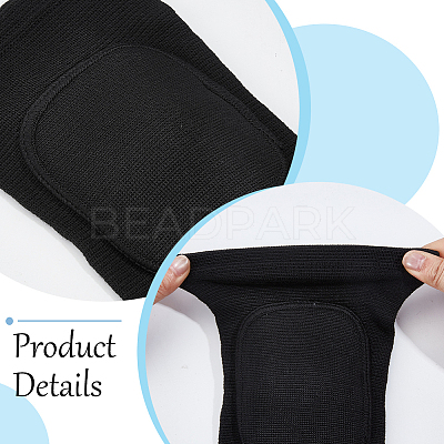 Sponge & Polyester Yoga Sports Knee Pads AJEW-WH20054-202B-01-1