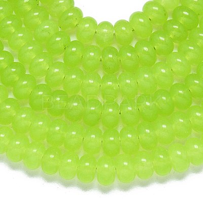 Natural Malaysia Jade Beads Strands G-B165-G01-5x8mm-05-1