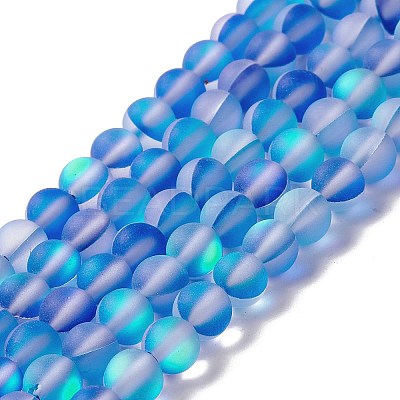 Synthetic Moonstone Beads Strands G-E573-01A-19-1