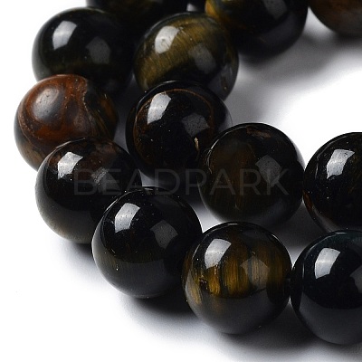 Natural Tiger Eye Dyed Beads Strands G-B046-06-1