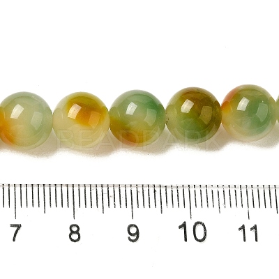 Natural Dyed White Jade Beads Strands G-M402-C04-11-1