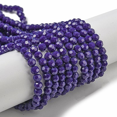 Opaque Glass Beads Stands EGLA-A035-P4mm-D09-1