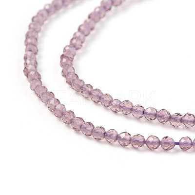 Transparent Glass Beads Strands GLAA-F094-A07-1