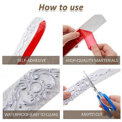 PVC Self-Adhesive Flexible Molding Trim AJEW-WH0348-636A-1