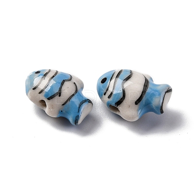 Handmade Porcelain Beads PORC-R002-01H-1