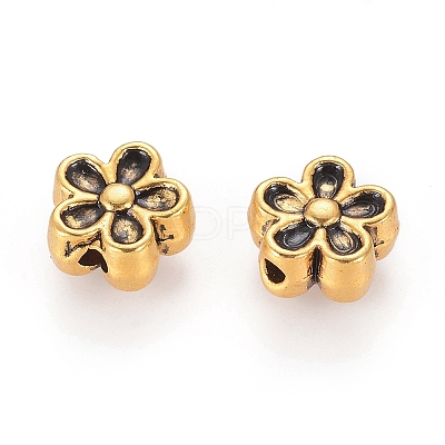 Tibetan Style Alloy 3D Flower Beads LS-GLF0476Y-1