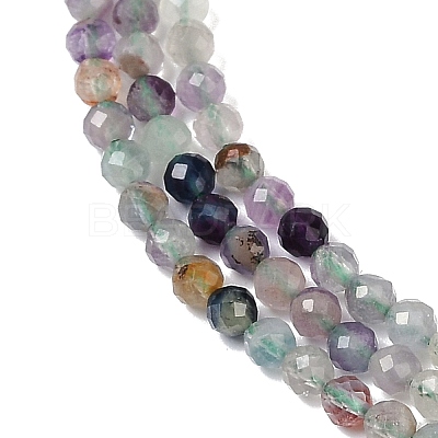 Natural Fluorite Beads Strands G-A252-A01-02-1