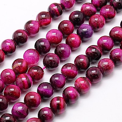Natural Tiger Eye Beads Strands G-G544-8mm-M-1