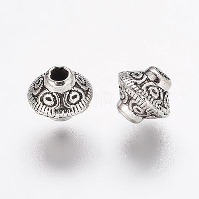 Tibetan Style Alloy Beads X-TIBEB-5981-LF-2-1