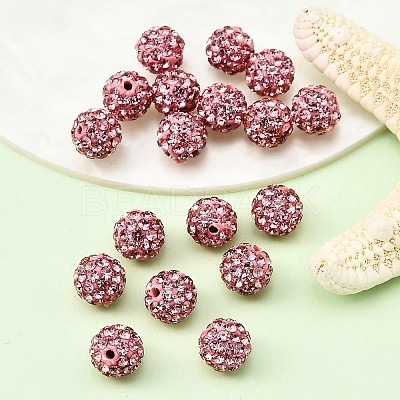 Polymer Clay Rhinestone Beads RB-H284-8MM-209-1