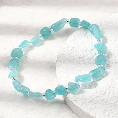 Natural Amazonite Beads Bracelets GG-CBA05D5-02A-07A-1
