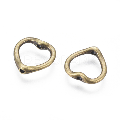 Tibetan Style Heart Bead Frames X-MLF11198Y-NF-1